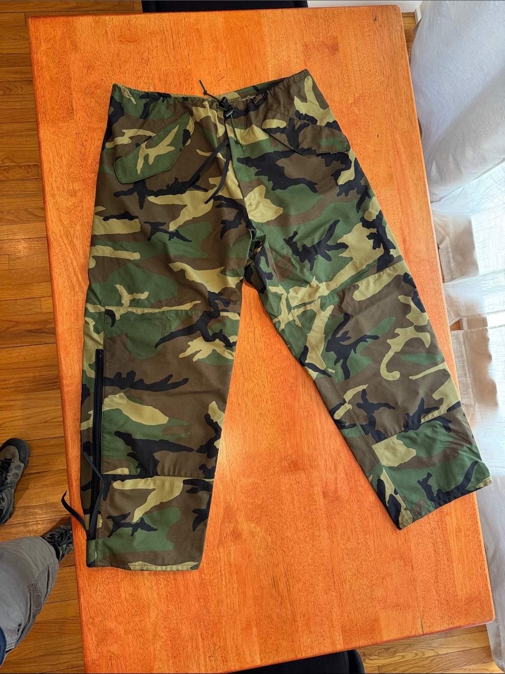 USGI Army Issue ECWCS Gore-tex Pants Mens Large Regular - Woodland Camo Like New